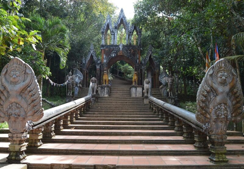 Capture the authentic charm of Phnom Kulen’s lush scene
